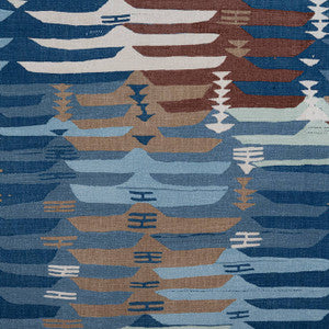 Rio Grande Navy and Brown F913210 by Thibaut Designer Fabric