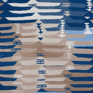Rio Grande Blue and Beige F913211 by Thibaut Designer Fabric