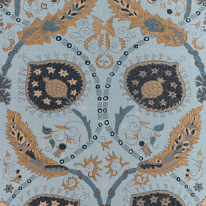 Lewis Mineral Blue F913214 by Thibaut Designer Fabric