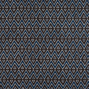 Tiburon Brown and Navy F913236 by Thibaut Designer Fabric