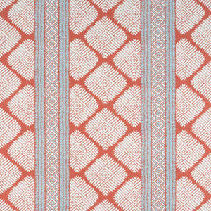 Austin Coral and Spa Blue F913248 by Thibaut Designer Fabric