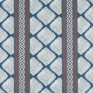 Austin Brown and Navy F913252 by Thibaut Designer Fabric