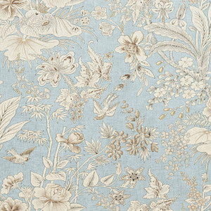Rosalind Spa Blue F913604 by Thibaut Designer Fabric