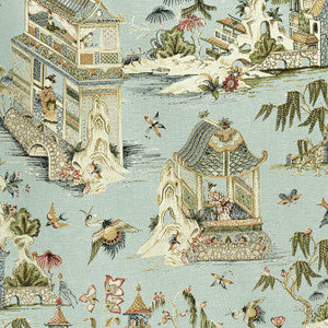 Grand Palace Mist F913617 by Thibaut Designer Fabric