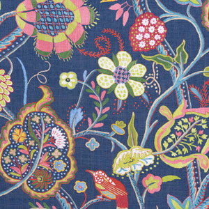 Windsor Navy F914303 by Thibaut Designer Fabric