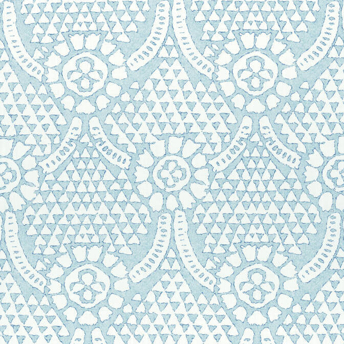 Chamomile Spa Blue F914320 by Thibaut Fabric Thibaut Fabric Chamomile Spa Blue F914320Fabric Canopy Fabric Book 100% Cotton THAILAND </p><p>Repeat: V: 16.5 54 - Fabric Carolina -