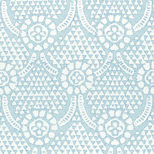 Chamomile Spa Blue F914320 by Thibaut Designer Fabric