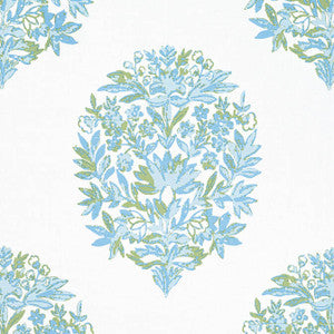 Ridgefield Green and Spa Blue F914323 by Thibaut Designer Fabric