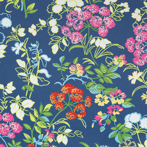 Spring Garden Navy F914337 by Thibaut Designer Fabric