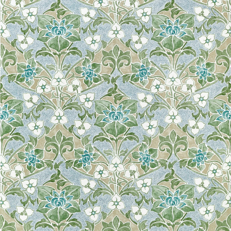 WOODFORD Sage F914600 by Thibaut Designer Fabric