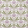 LOTUS Lilac and Green F914608 by Thibaut Designer Fabric