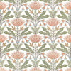 LOTUS Apricot F914609 by Thibaut Designer Fabric