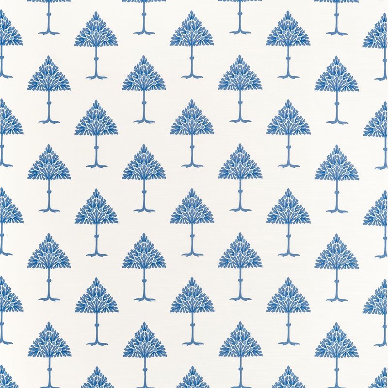 MAY TREE Blue and White F914616 by Thibaut Designer Fabric