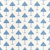 MAY TREE Blue and White F914616 by Thibaut Designer Fabric
