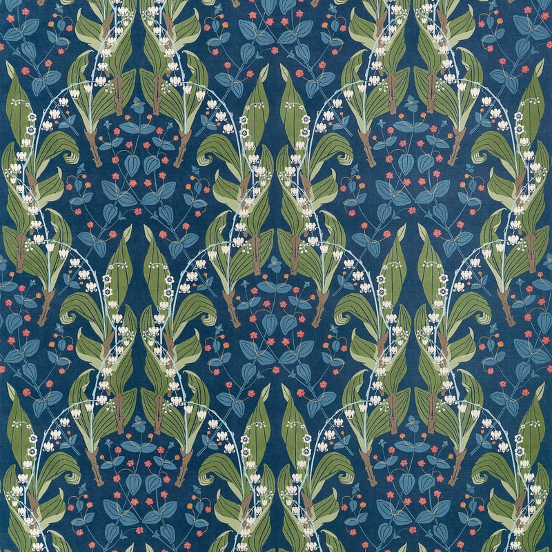 HARBOR SPRINGS Navy F914621 by Thibaut Designer Fabric