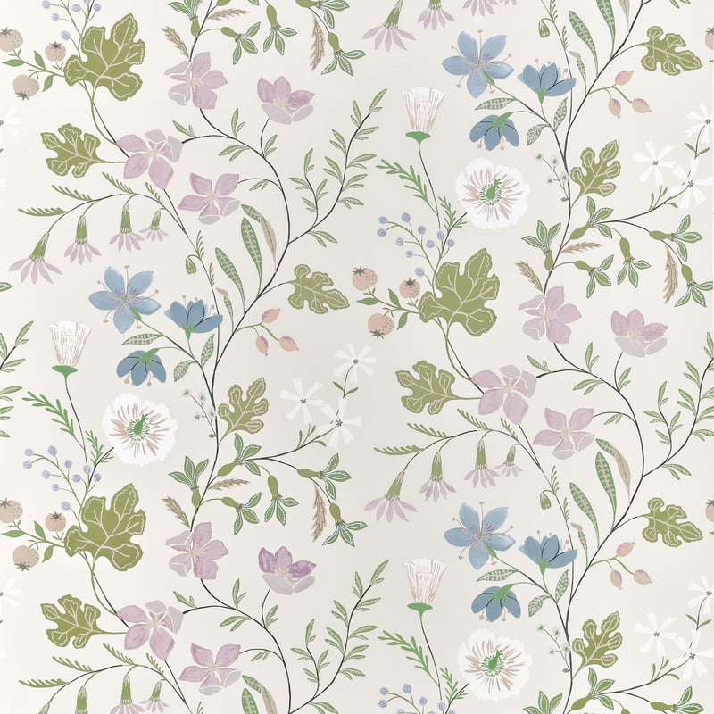 BLOOM Lilac F914623 by Thibaut Designer Fabric