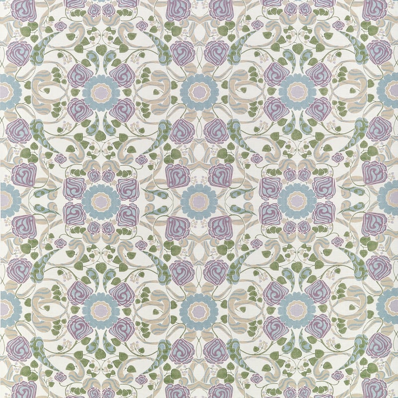 MARGAUX Lavender and Blue F914645 by Thibaut Designer Fabric