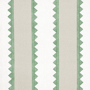 Kismet Stripe Green F916227 by Thibaut Designer Fabric