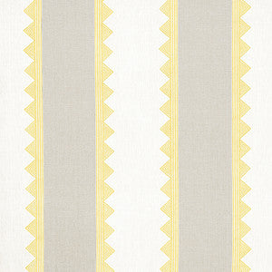 Kismet Stripe Yellow F916230 by Thibaut Designer Fabric