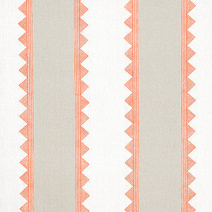 Kismet Stripe Coral F916231 by Thibaut Designer Fabric