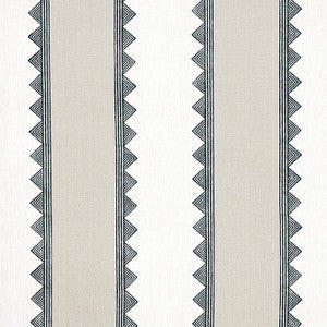 Kismet Stripe Black F916232 by Thibaut Designer Fabric