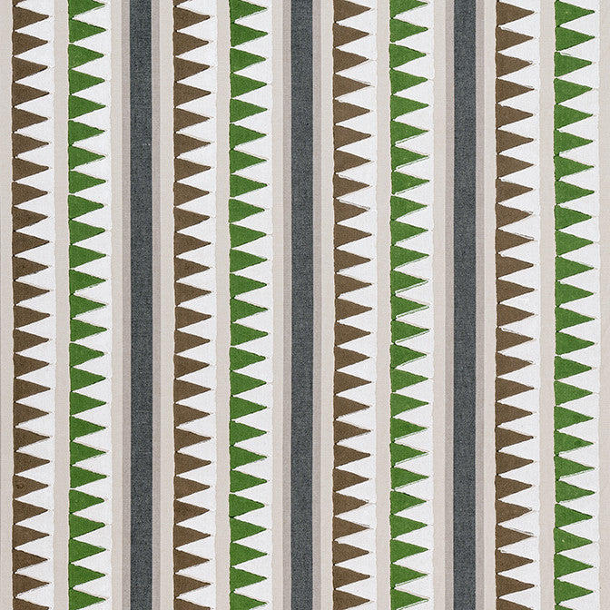 Lomita Stripe Black and Green F916235 by Thibaut Fabric Thibaut Fabric Lomita Stripe Black and Green F916235Fabric Kismet Fabric Book 100% Cotton INDIA </p><p>Repeat: V: 7 53 - Fabric Carolina -