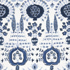 Mendoza Suzani Blue and White F916239 by Thibaut Designer Fabric