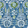 Mendoza Suzani Blue and Green on Navy F916241 by Thibaut Designer Fabric