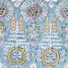 Mendoza Suzani French Blue and Lavender F916244 by Thibaut Designer Fabric