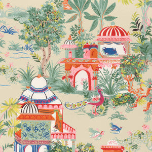 Mystic Garden Cream F920824 by Thibaut Designer Fabric