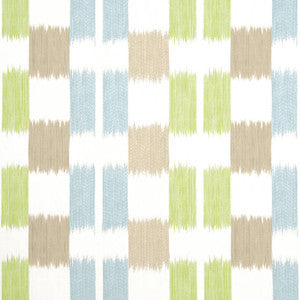 Kasuri Green and Spa Blue F920836 by Thibaut Designer Fabric