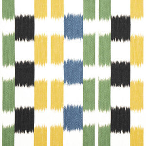 Kasuri Black and Green F920837 by Thibaut Designer Fabric