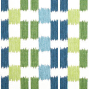 Kasuri Blue and Green F920839 by Thibaut Designer Fabric