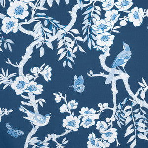 Yukio Navy and White F920844 by Thibaut Designer Fabric