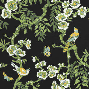 Yukio Black F920845 by Thibaut Designer Fabric