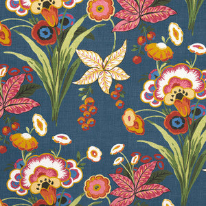 Pasadena Navy F920854 by Thibaut Designer Fabric