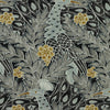 Desmond Black and Charcoal F92919 by Thibaut Designer Fabric
