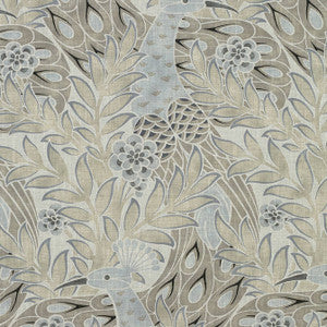 Desmond Beige and Grey F92921 by Thibaut Designer Fabric
