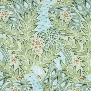 Desmond Aqua and Green F92922 by Thibaut Designer Fabric