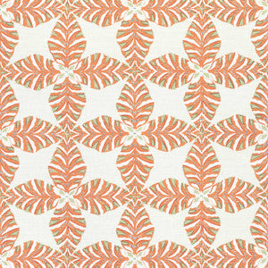 Starleaf Orange F92975 by Thibaut Designer Fabric