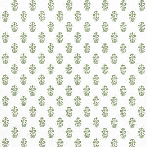Corwin Green on White F936402 by Thibaut Designer Fabric