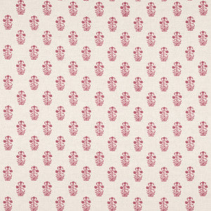Corwin Raspberry on Natural F936406 by Thibaut Designer Fabric