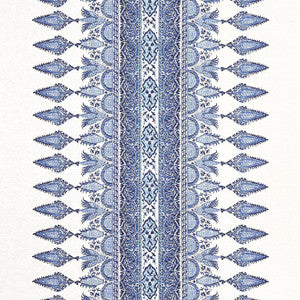 Akola Stripe Blue and White F936407 by Thibaut Designer Fabric