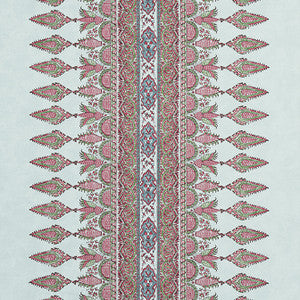 Akola Stripe Raspberry and Teal F936411 by Thibaut Designer Fabric