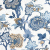 Indienne Jacobean Blue and White F936418 by Thibaut Designer Fabric