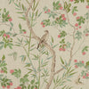 Claire Coral and Green F942009 by Thibaut Designer Fabric