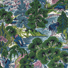 Pagoda Trees Lavender and Blue F942024 by Thibaut Designer Fabric