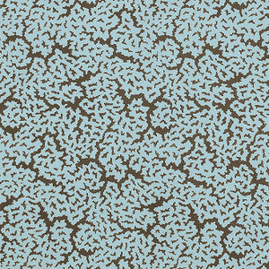 Maldives Spa Blue and Brown F942045 by Thibaut Designer Fabric