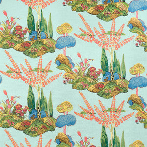 Orleans Turquoise F945030 by Thibaut Designer Fabric