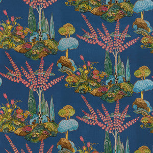 Orleans Navy F945031 by Thibaut Designer Fabric